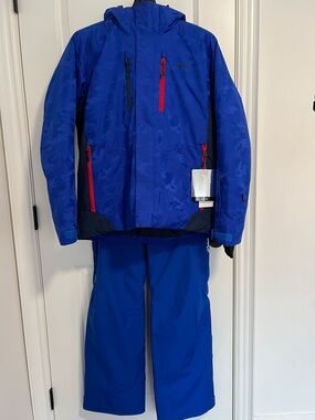 Phenix Royal Blue ski Jacket with ski pants